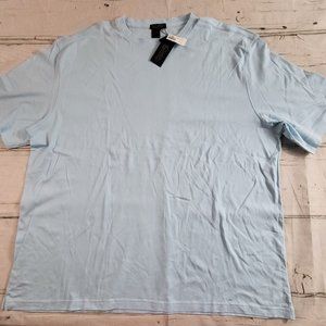 Vintage Luca DiMarco Luxury Light Blue Short Sleeve T-Shirt Mens 4XL NWT $75